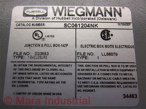 Wiegmann® SC061204NK SC